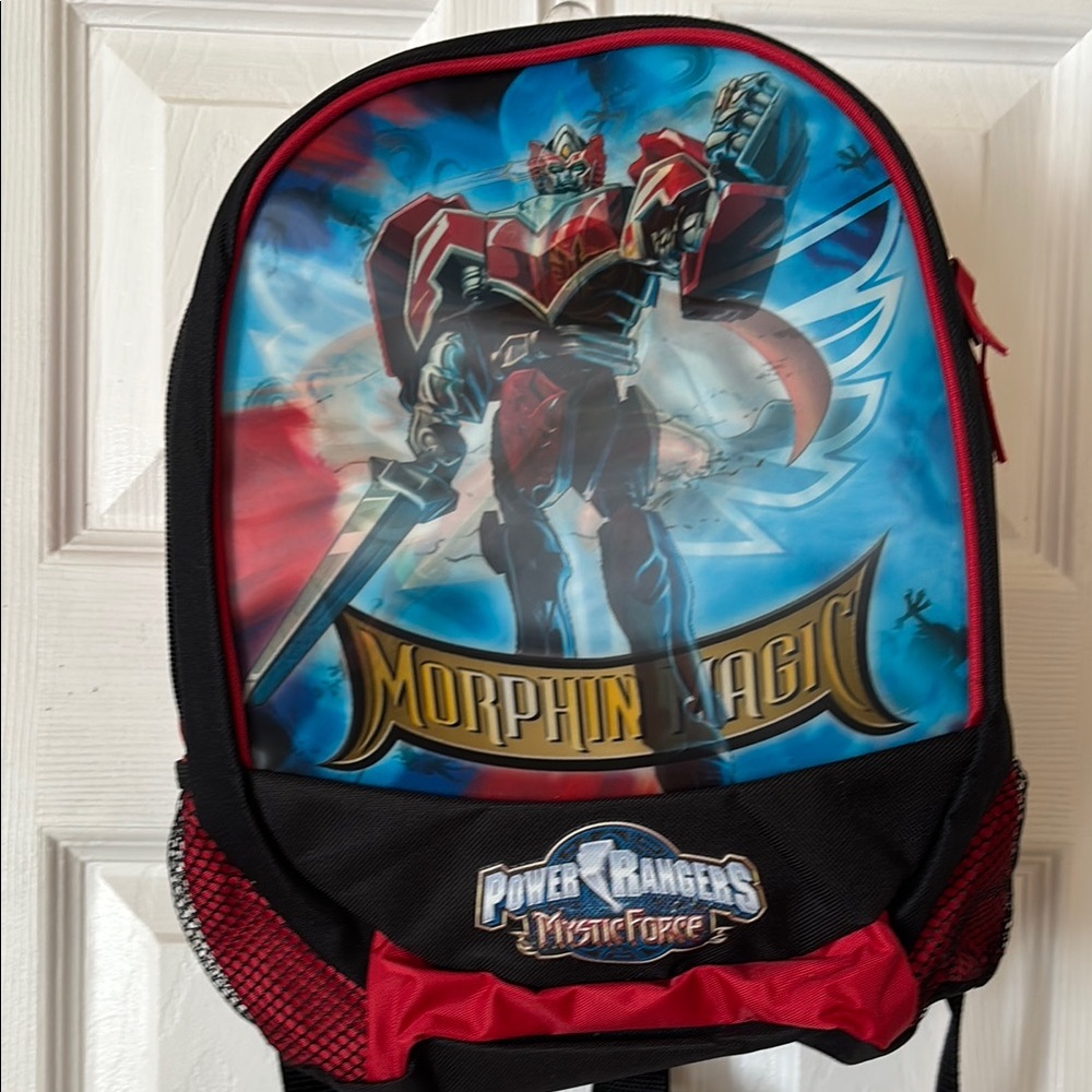 Backpack Power Rangers Mystic Force new holographic adjustable straps 11” x 9”